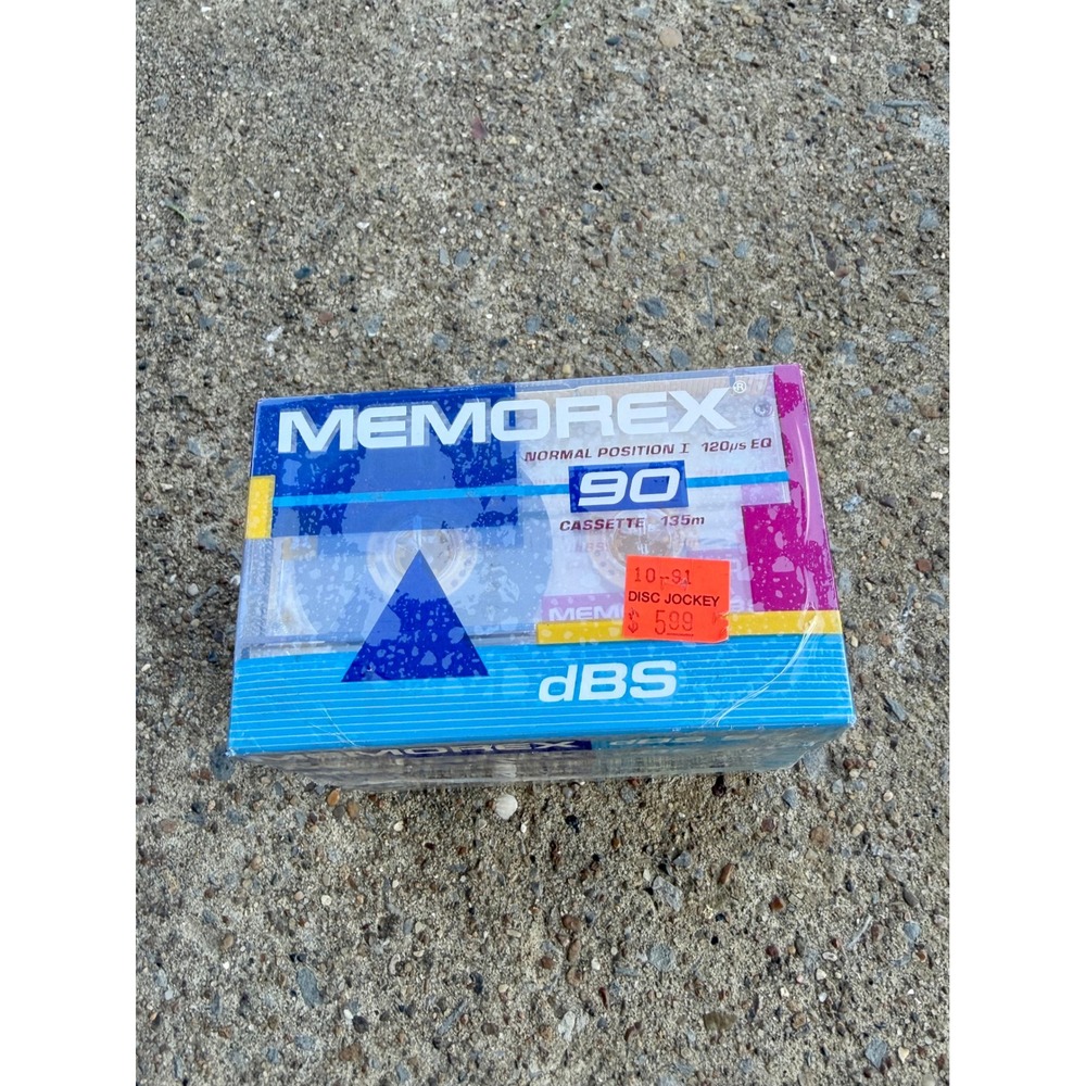 Memorex dBS 90 Blank Audio Cassette Tapes 5 Pack Plus Head Cleaner New Sealed